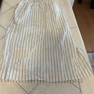 Anine Bing White A-Line Midi Cargo Shorts